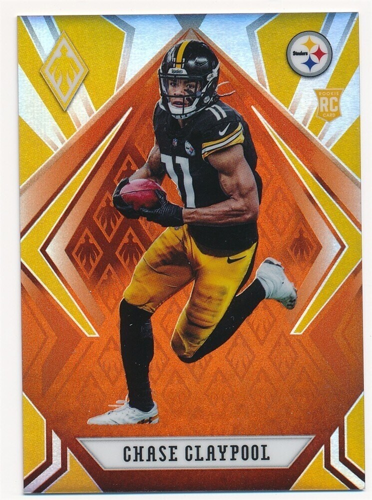 CHASE CLAYPOOL 2020 PANINI PHOENIX ORANGE #126 SP RC ROOKIE #68/99 MINT