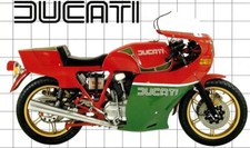 Ducati Königswelle MHR 900 1981 Kit-Aufkleber Grün Weiß