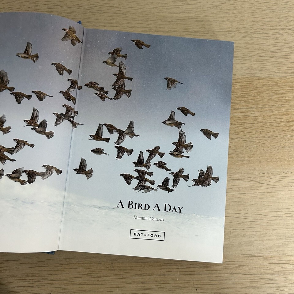 A Bird a Day by Dominic Couzens (English) Hardcover Book Coffee Table