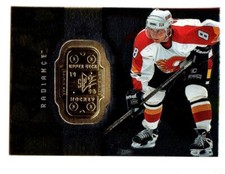 1998-99 SPx Finite RADIANCE #14 Valeri Bure SERIAL #288/4750 CALGARY FLAMES
