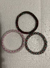 3 SET - Bracelet- Made in NEPAL - 100 Handmade seed beaded Bangle Gift