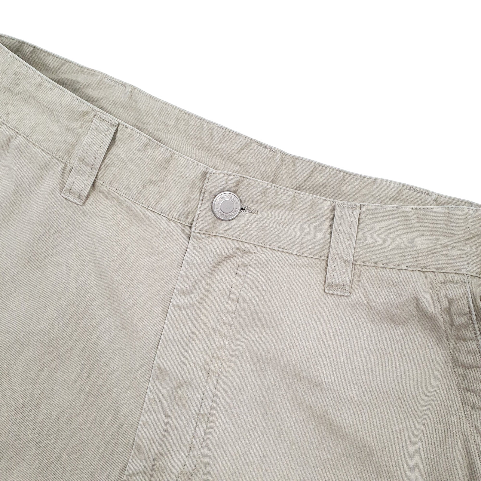 FACCONABLE Beige Cargo Workwear Shorts Mens W31 image 3