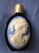 Rzadkość! Stary flakon Relief Perfumy- Butelki Jaspis Szkło Gemme -Intaglio - Kamee