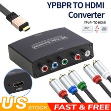YPbPr Component to HDMI Adapter R/L Audio Converter Video 1080P For DVD PS3 Xbox
