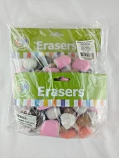 Ice Cream Cone & Frozen Treat Erasers Pack 48 Pieces Goody Bags Prize Box Party