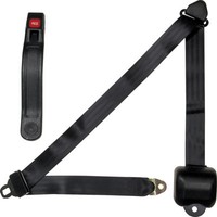 Allstar Professioneller Sicherheitsgurt RüCkrollbar 3-Punkt Schwarz