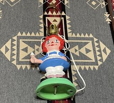 Raggedy Ann Table Lamp Mold 21  Children  s Scarlatella 70s 80s Vintage