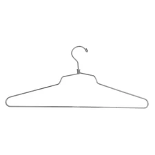 Econoco SLD/16 Steel Blouse & Dress Hanger W/ Swivel Loop Hook (Pack of 100)