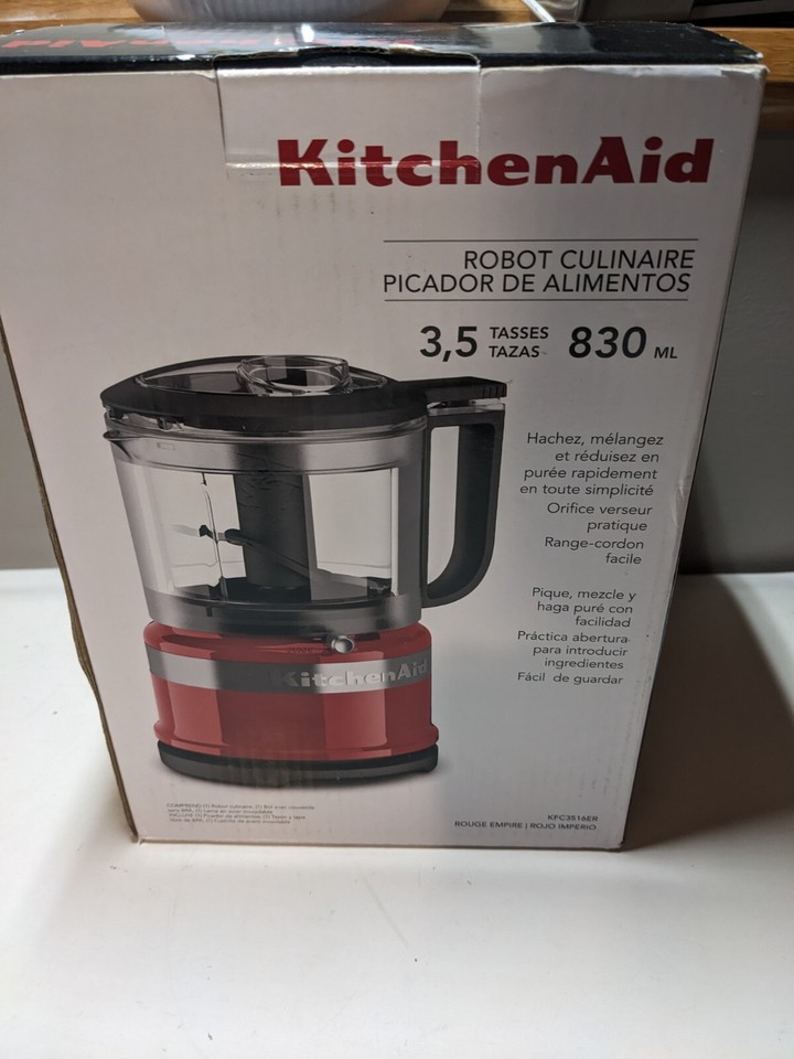 NIB KitchenAid KFC3516ER 3.5 Cup Mini Food Processor, Empire Red eBay