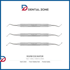 DENTAL INSTRUMENTS EXCAVATOR ROUND 1.0MM, 1.5MM, 2.0MM DOUBLE ENDED