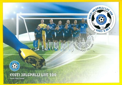 ESTONIA 2021 100th Anniversary of the Estonian Football Federation FDC