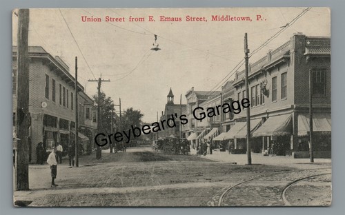 Union Street Stores Emaus St MIDDLETOWN PA Dauphin County Pennsylvania Postcard