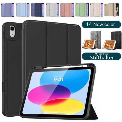 Schutzhülle für iPad 11./10. Generation 10.9/11" Stifthalter Cover Schutzglas 9H