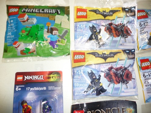 Lego Polybag Set Lot of 11 Christmas Batman Disney Minecraft TRU Ninjago & More - Picture 2 of 7