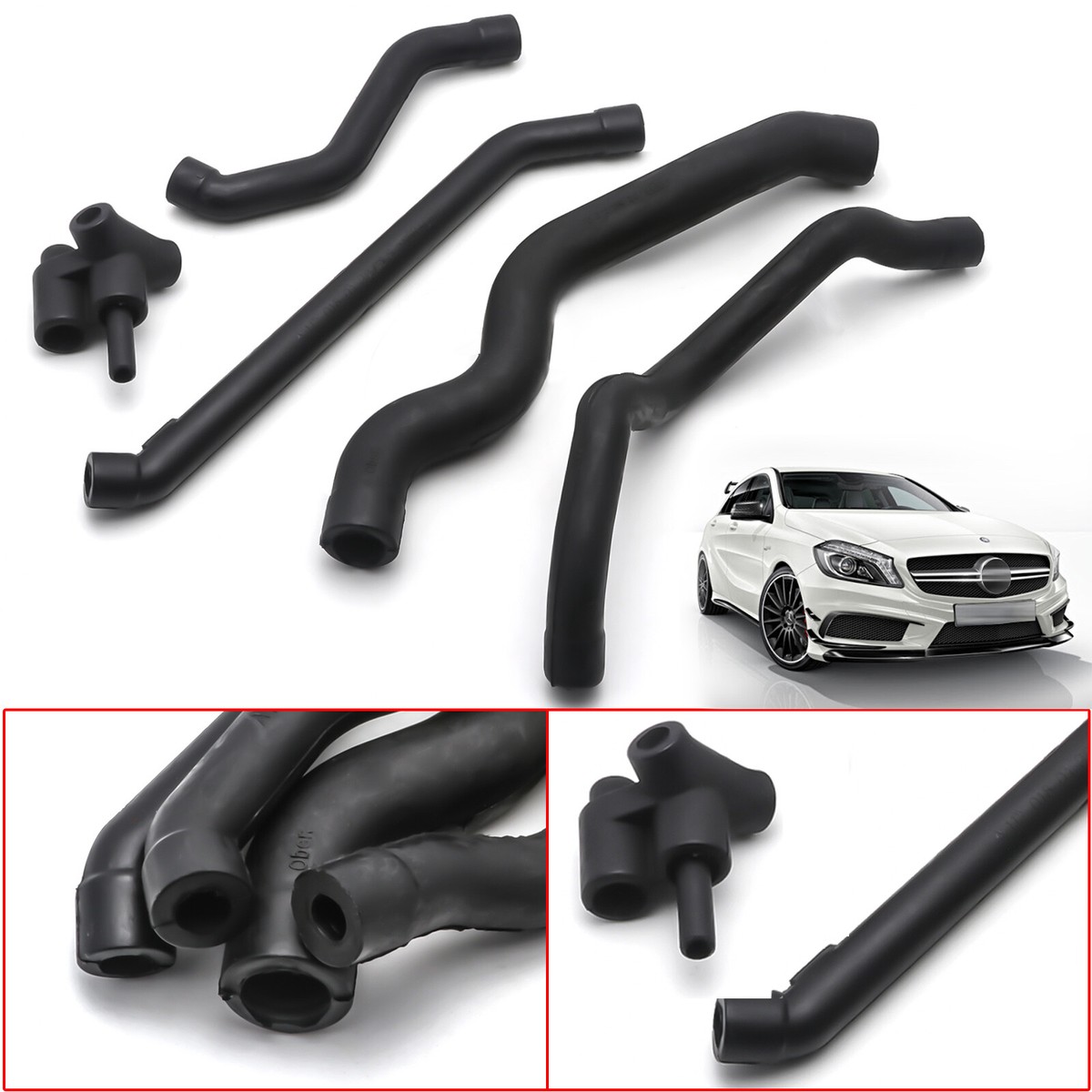 5pcs Crankcase Ventalation Air Intake Breather Hose Complete Kit