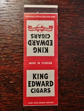 Vintage Matchcover: King Edward Cigars, Made in Florida, FL  29