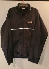 NFL Men's Seattle Seahawks Windbreaker Coaches Jacket, Medium, Dark Blue