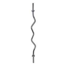 Bilanciere Sagomato lunghezza 120 cm Curl Bar diametro 25 mm chiusura a vite