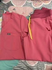 figs scrubs women set Neon Pink XS/XSP