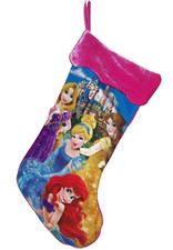 Disney Parks Princess Christmas Stocking Belle Ariel Rapunzel Cinderella NEW
