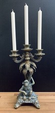 Kerzenleuchter Affe Kerzenständer Barock gold / bronze Leuchter Deko Antik Stil
