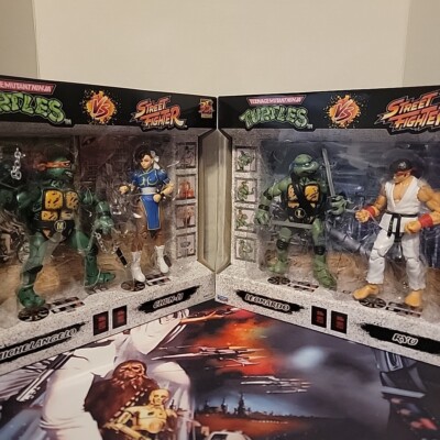 2022 Street Fighter II vs TMNT Bundle- LEONARDO VS. RYU, MICHELANGELO VS CHUN-LI