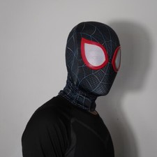 THE SPIDER-VERSE Miles Morales Spiderman Helmet 3D Mask Cosplay Halloween Props