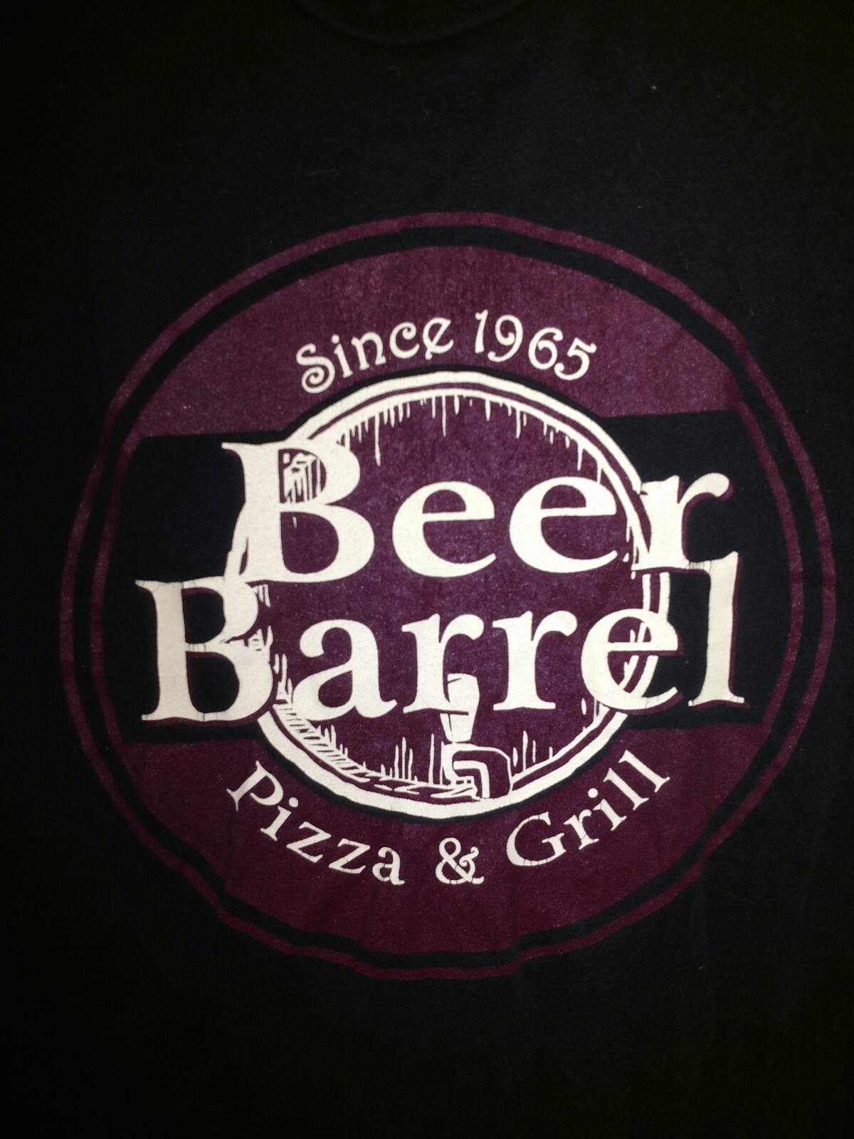 Beer Barrel Pizza And Beer Restaurant Logo T Shirt Me… Gem
