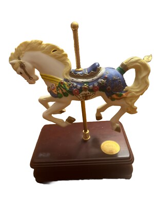Heritage House Carousel Horse Christmas Eve Collection Limited Edition Music Box
