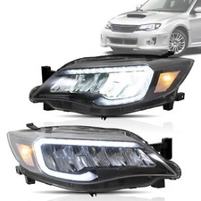 VLAND FULL LED Headlights For 3th Gen Subaru Impreza 2008-11 WRX 13-14 w/Startup