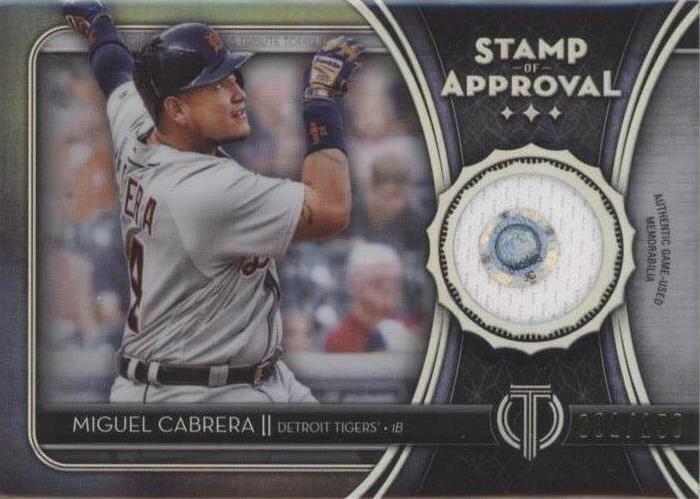 2020 Topps Tribute - Miguel Cabrera #SOA-MC - 1 of 1