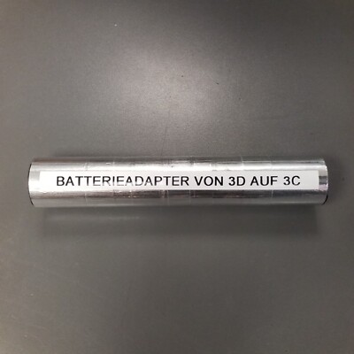 Batterieadapter für Maglite und andere Taschenlampen mit der Größe 3D (LR20)