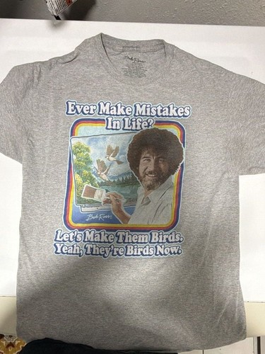 Bob Ross 'Ever Make Mistakes In Life?' Graphic T-Shirt