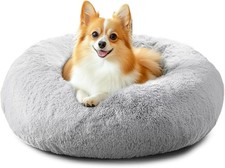 Calming Dog Cat Bed for Small Dogs, Anti-Anxiety Donut Cuddler Cozy Soft