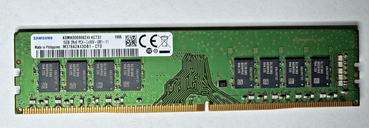 Samsung DDR4 SDRAM 16 GB Capacity per Module Memory (RAM) Just