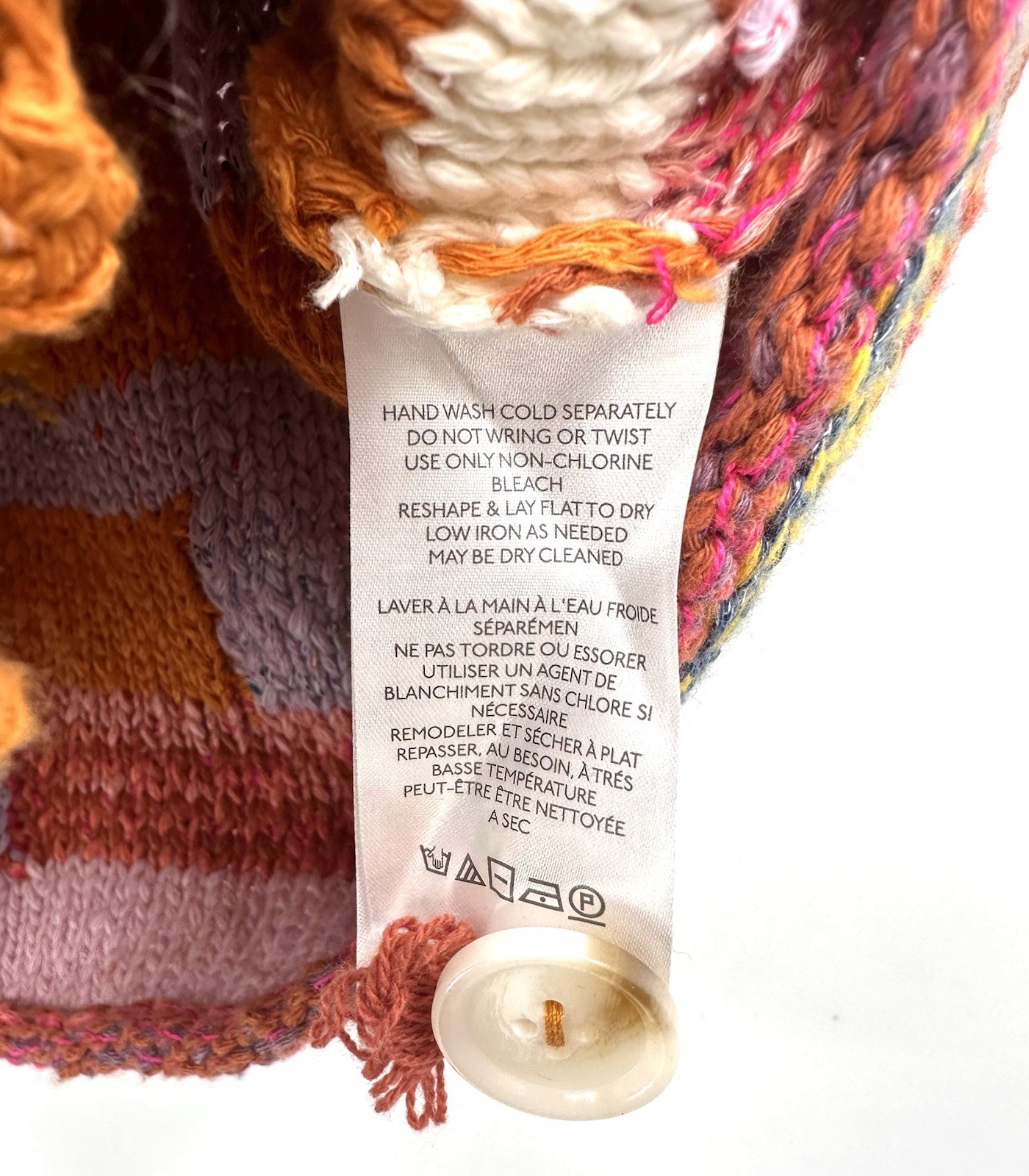 Pilcro Cropped Patchwork Knitted Multicolor Butto… - image 7