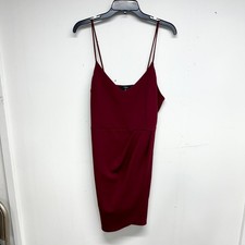 Lulu's Women Forever Your Girl Wine Red Bodycon Dress Size XL
