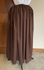 Outlander Skirt.Drawstring , One Size. 100 Cotton. Colonial, Pioneer, Petticoat