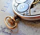 Antique Elgin 15 Jewel Grade 303 Pocket Watch Movement & Dial & Hands 4 Parts — photo 9