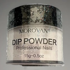 Morovan Professional Dip Powder DIY nails poly silica manicure pedicure jar new