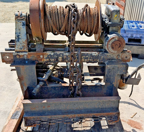 H34F-SLRF0 Tulsa RUFNEK Hydraulic Winch 30,000 Assy 81454-0016 Cable 3/4 Control