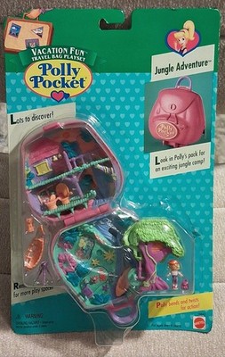 Polly Pocket JUNGLE ADVENTURE Playset 1996 Vintage Bluebird MOC NEW NRFB