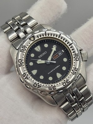 JAPAN [N. MINT] 1995 Seiko Scuba Diver's Watch 7N36-6A49 sapphlex 200M 42mm 7.8''