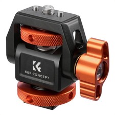Adjustable Camera Monitor Mount Aluminum 360 Swivel Cold Shoe Fits 5/7 Inch