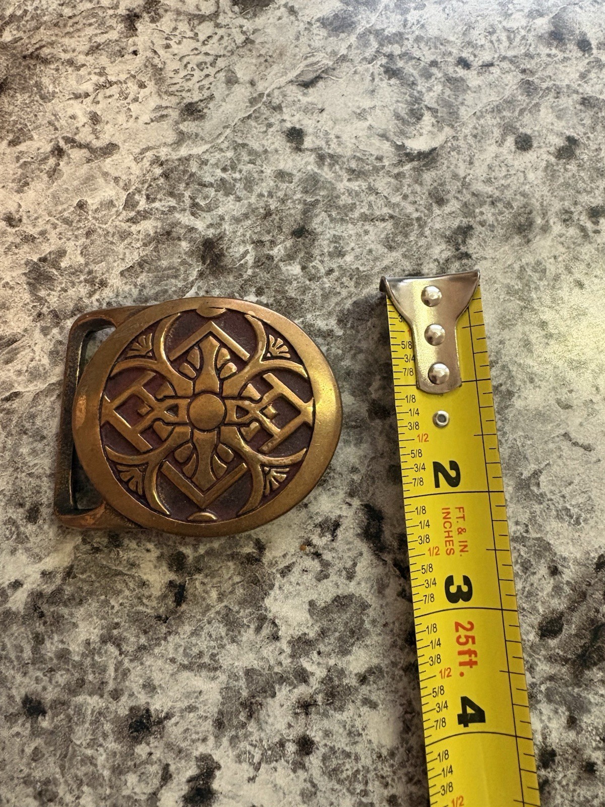 1975 Tech Ether Guild Inc Rays Solid Brass Belt B… - image 6