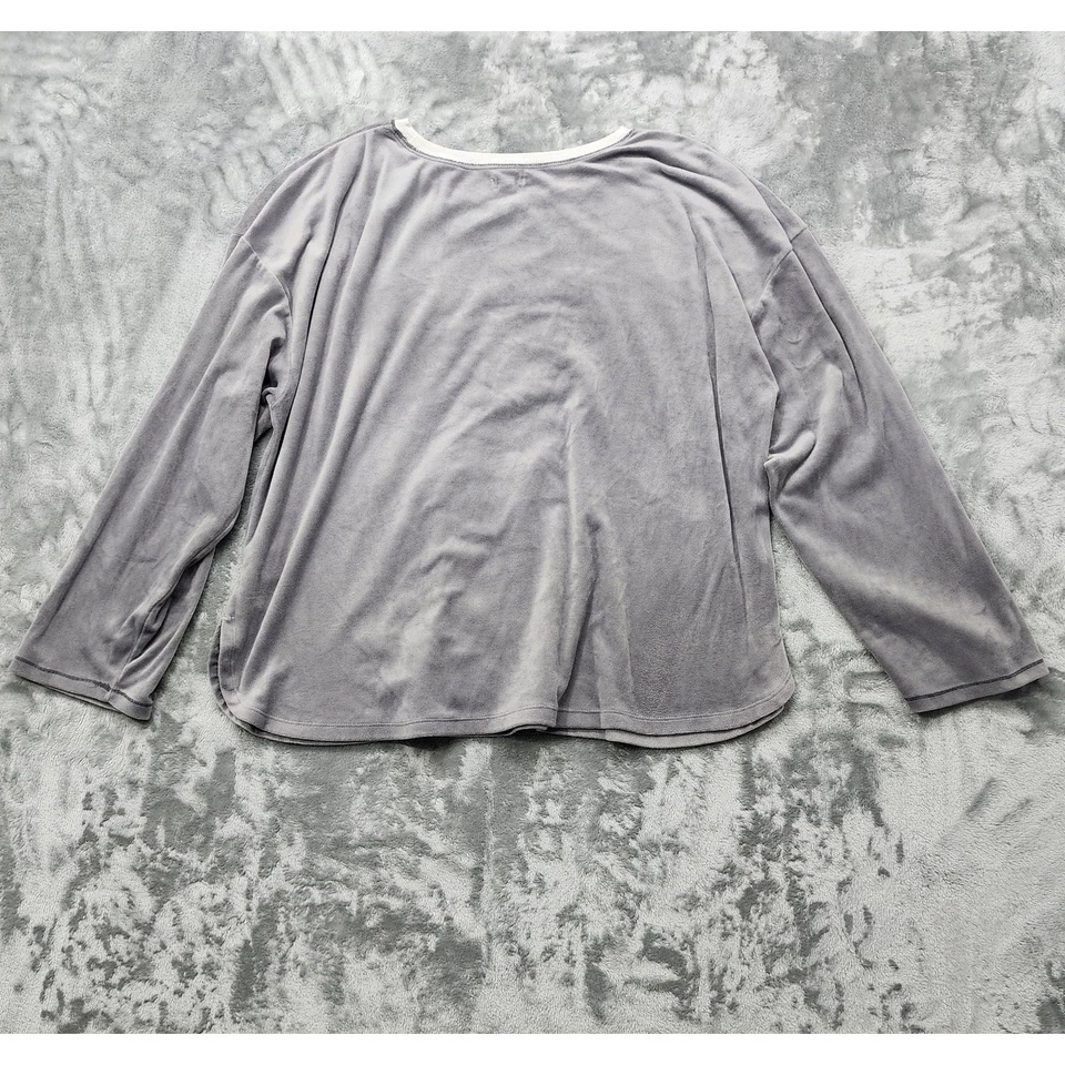 Layla пижама комплект женщин XXL (22/24) серый флис вышитый Purrfect ночь Cat - Изображение 4 из 4