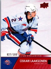 2020-21 Upper Deck AHL - Star Rookies Oskari Laaksonen #162 Exclusives /100 (RC)
