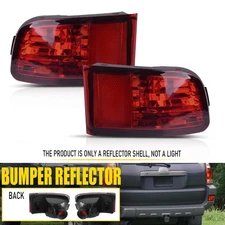 Pair Left Right Bumper Rear Reflector Lights Marker For Lamps 2003- 2005 Toyota
