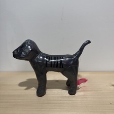 Victoria  s Secret PINK Plush Dog Iridescent Metallic Gray 7 Inch RARE VS PINK