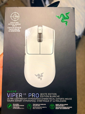 Razer Viper V3 Pro Wired Optical Gaming Mouse White 35000 DPI 6Btn RZ01-0512